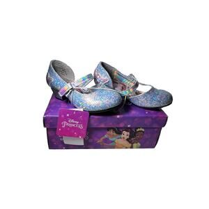Disney Princess Girl’s Silver Ballet Dress Shoes Size 7 Disney, Halloween, S1